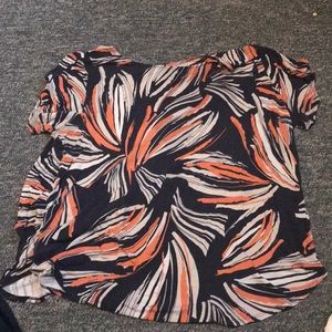 White blue and orange Alfani shirt